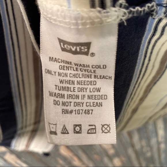 Levi’s Polo Collared Striped Shirt - Picture 7 of 8